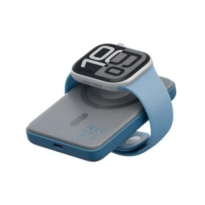 Bazic Gopower Snap 5K, 3In1 5000Mah Wireless Powerbank With Apple Watch Charger - Blue